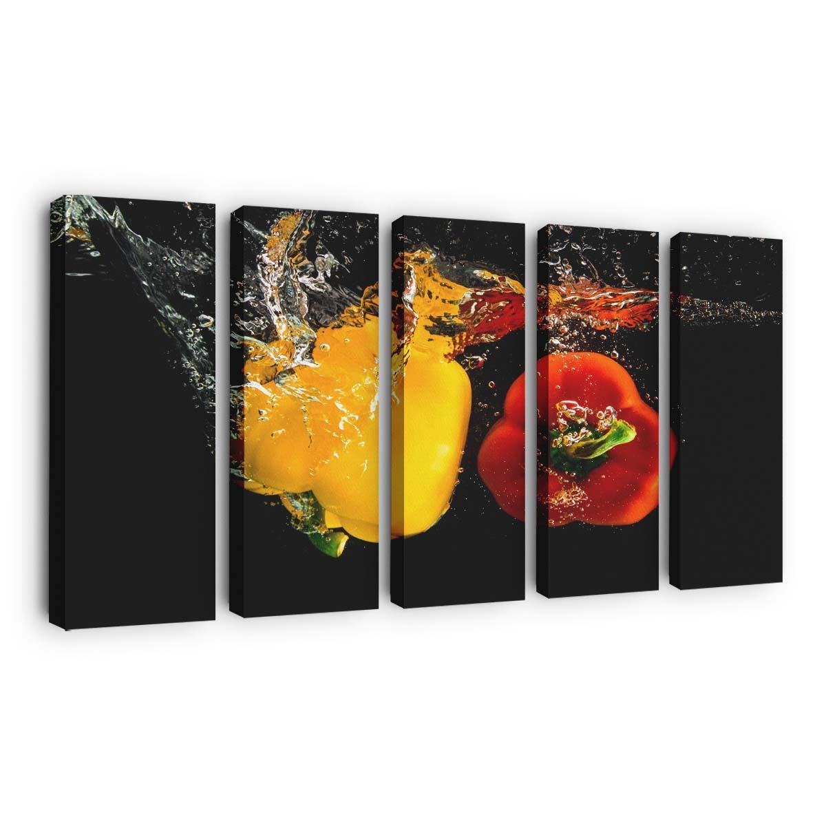 pepper vegetables underwater wallpaper